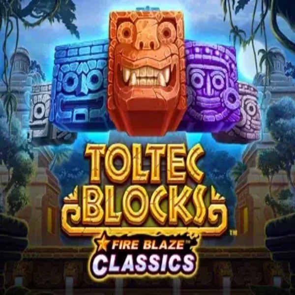 Fire Blaze: Toltec Blocks casino game by Rarestone Gaming – featured logo at Slotrize Casino